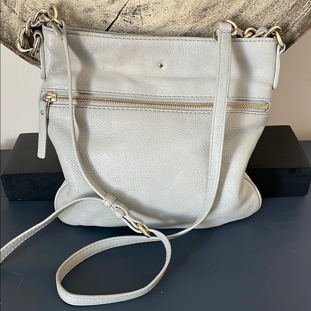 Kate Spade Gray Leather crossbody Bag